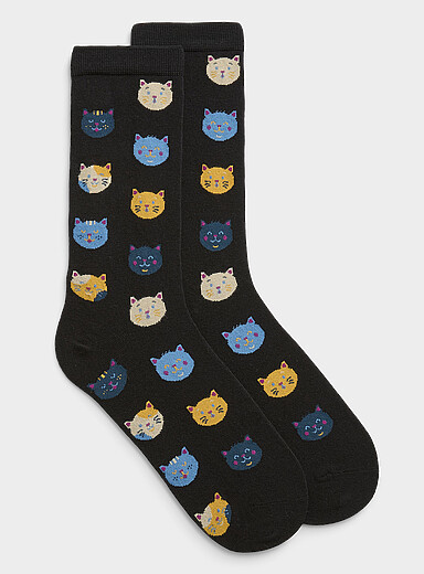 La chaussette chats expressifs