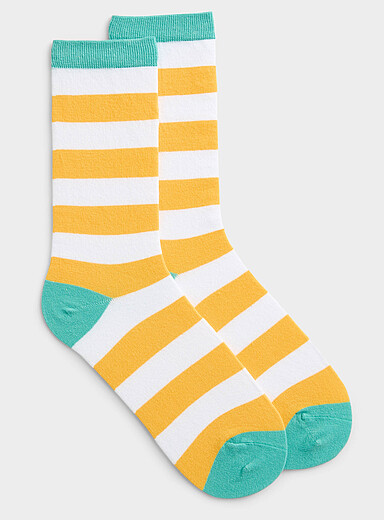 Parasol-stripe socks