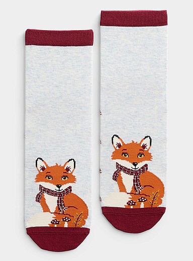 La chaussette cheville animal mignon