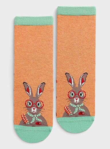 La chaussette cheville animal mignon