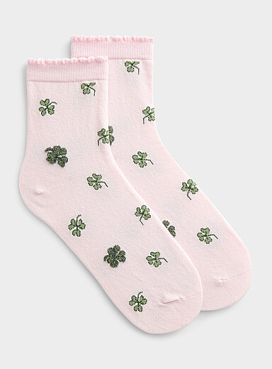 La chaussette cheville v&eacute;g&eacute;taux pelucheux