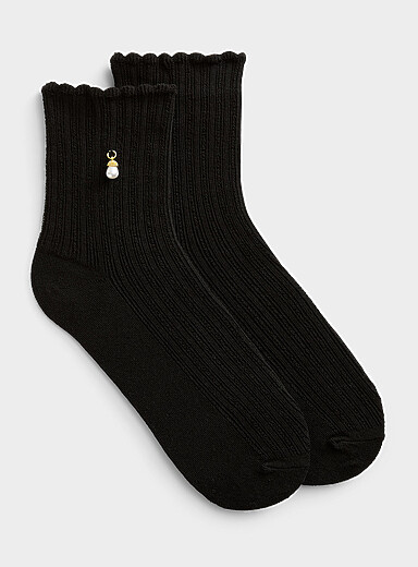 La chaussette c&ocirc;tel&eacute;e breloque