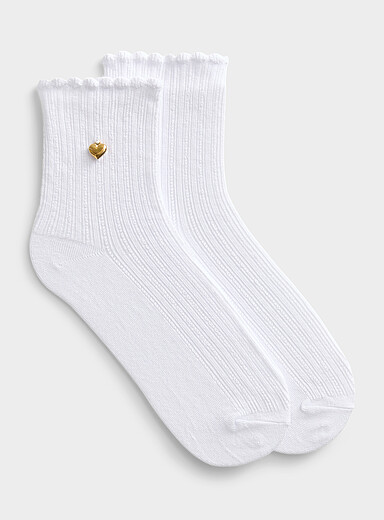 Charm ribbed socks