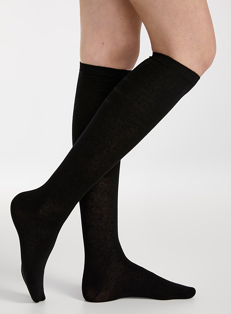 Solid knee-highs product image (primary)