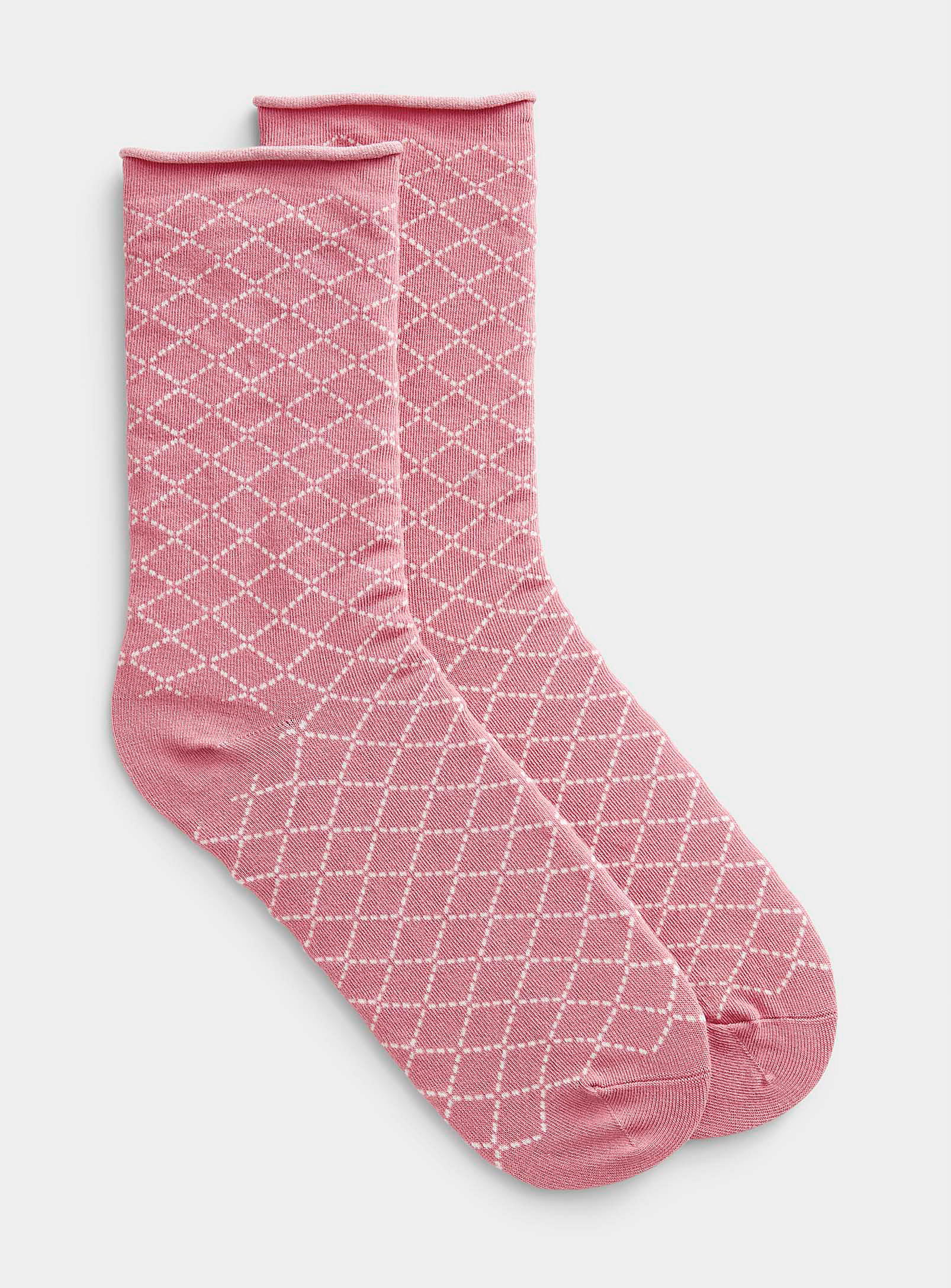 Simons - Women's Dotwork diamond socks
