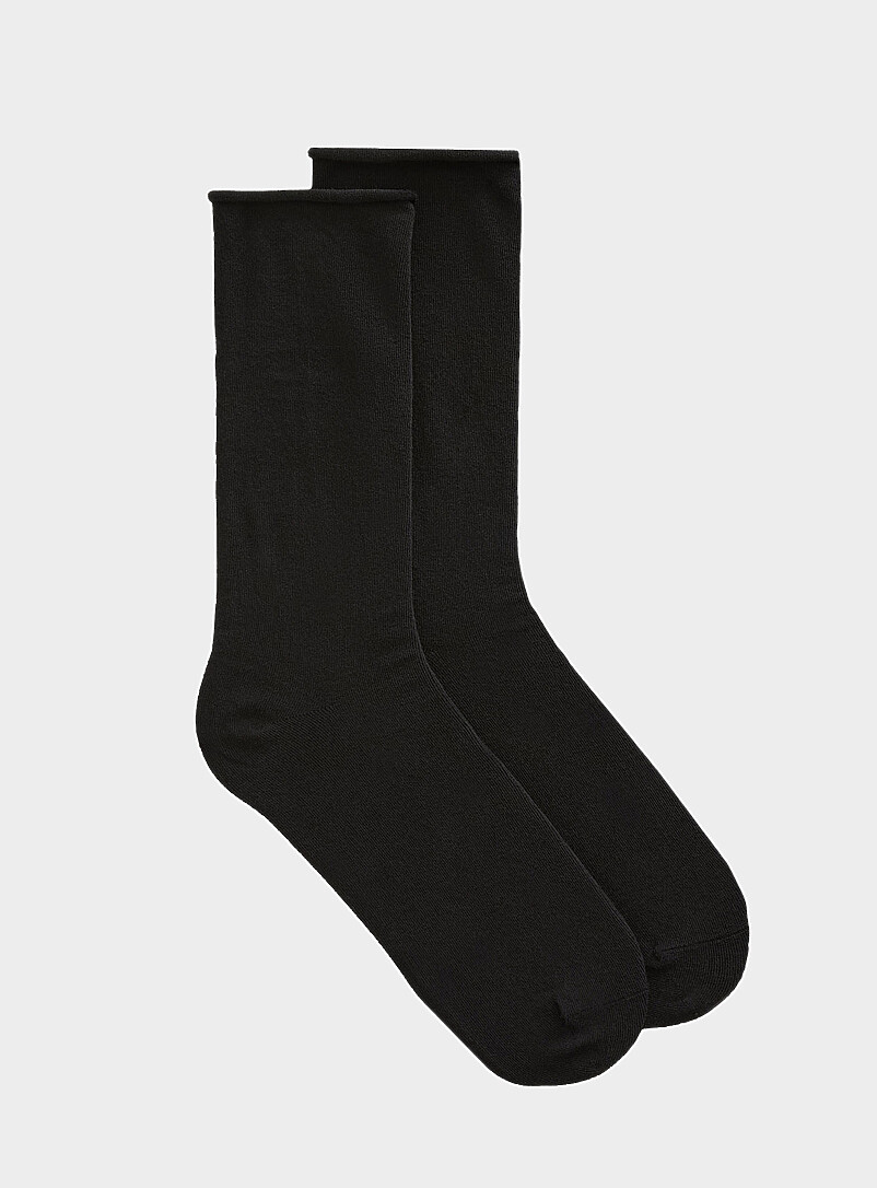 Solid/checks Socks 2-Pack