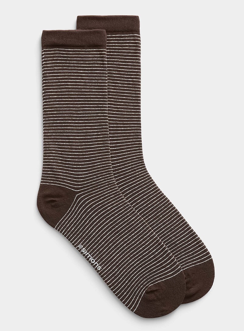 Fine-Stripe Socks
