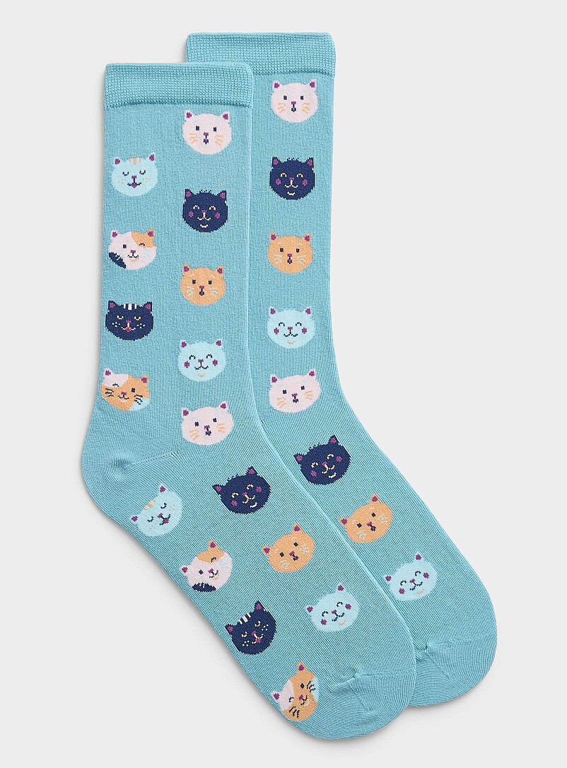 Expressive cat socks product image (primary)