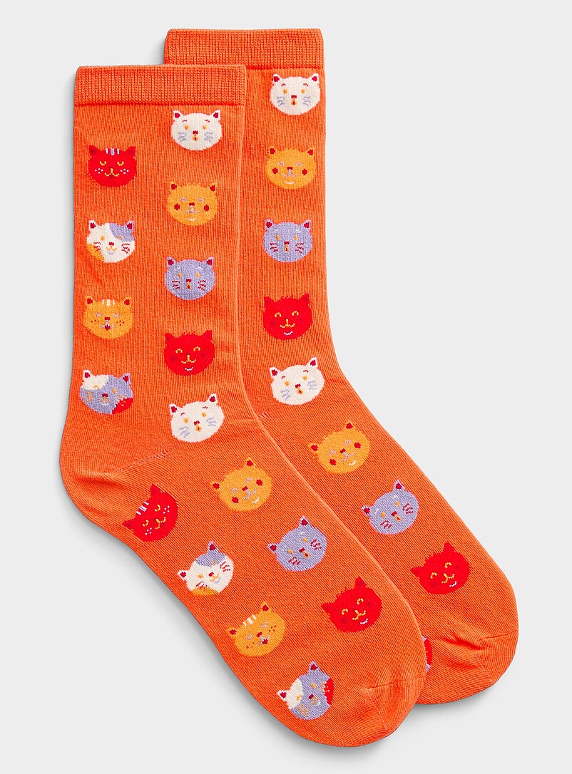 Expressive Cat Socks