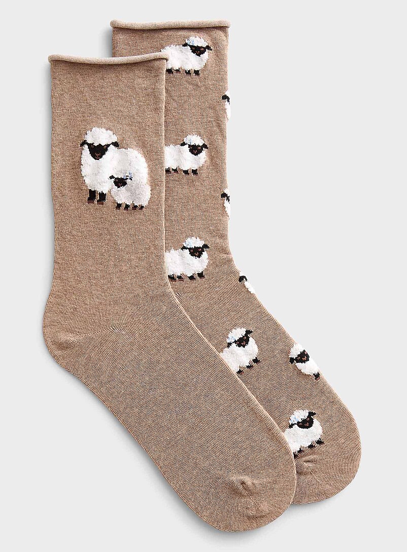 Plush-animal socks 2-pack product image (primary)