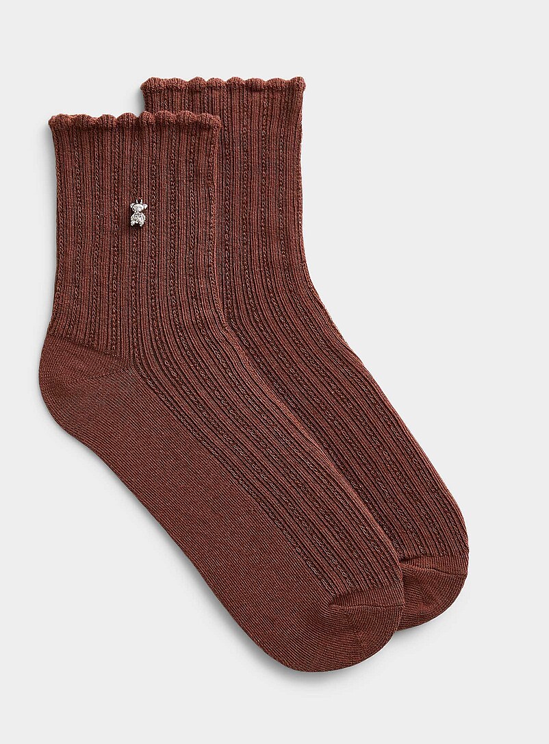 Charm ribbed socks product image (primary)
