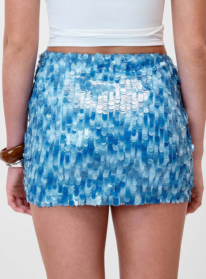 Blue sequins miniskirt product image 3