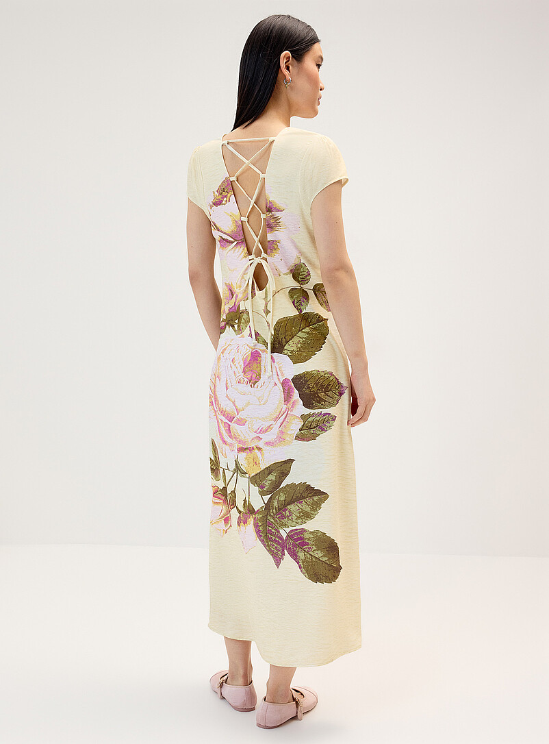XL flowers laced back maxi dress product image 3