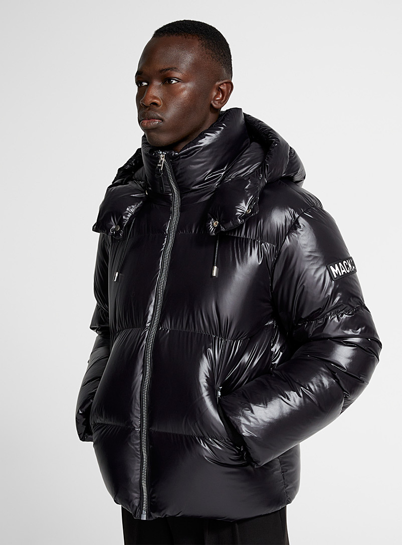 Mackage Black KENT-Z shiny puffer jacket for men