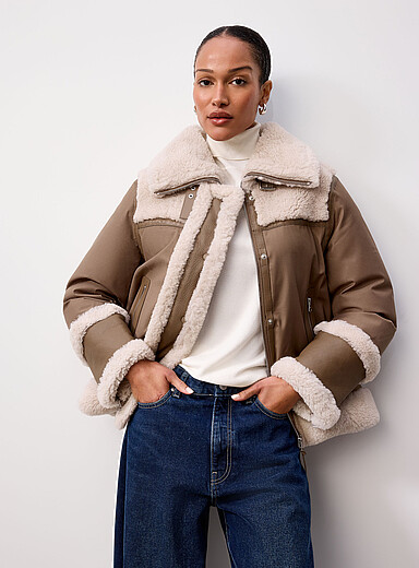 Nikolina shearling-accent parka