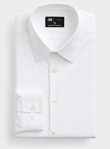 Dobby stretch shirt <b>Comfort fit</b>