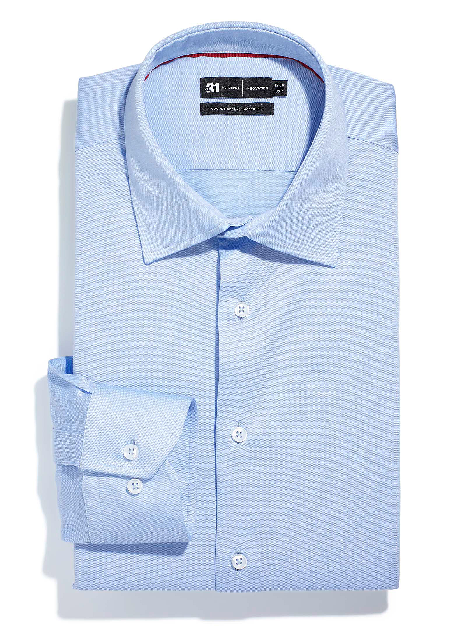 Le 31 Knit Shirt Modern Fit Innovation Collection In Baby Blue
