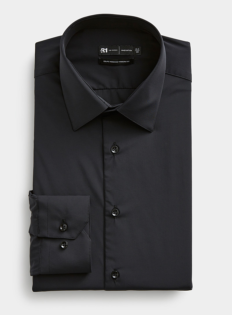 Solid stretch shirt Modern fit Innovation collection product image (primary)