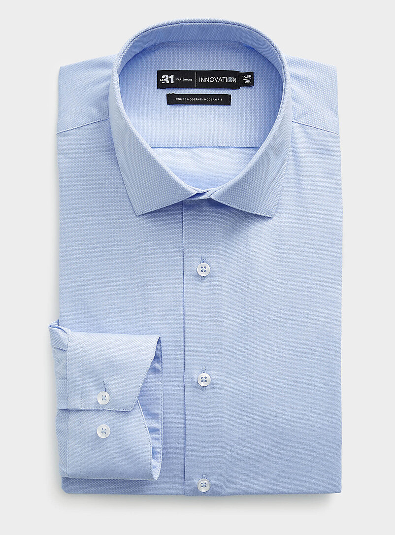 Check jacquard shirt Modern fit Innovation collection product image (primary)