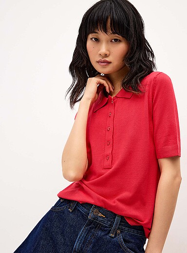Le polo boutons coeurs