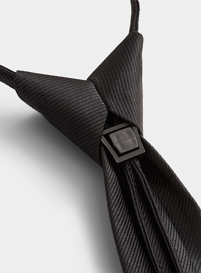 Simons Black Pre-tied black tie for women