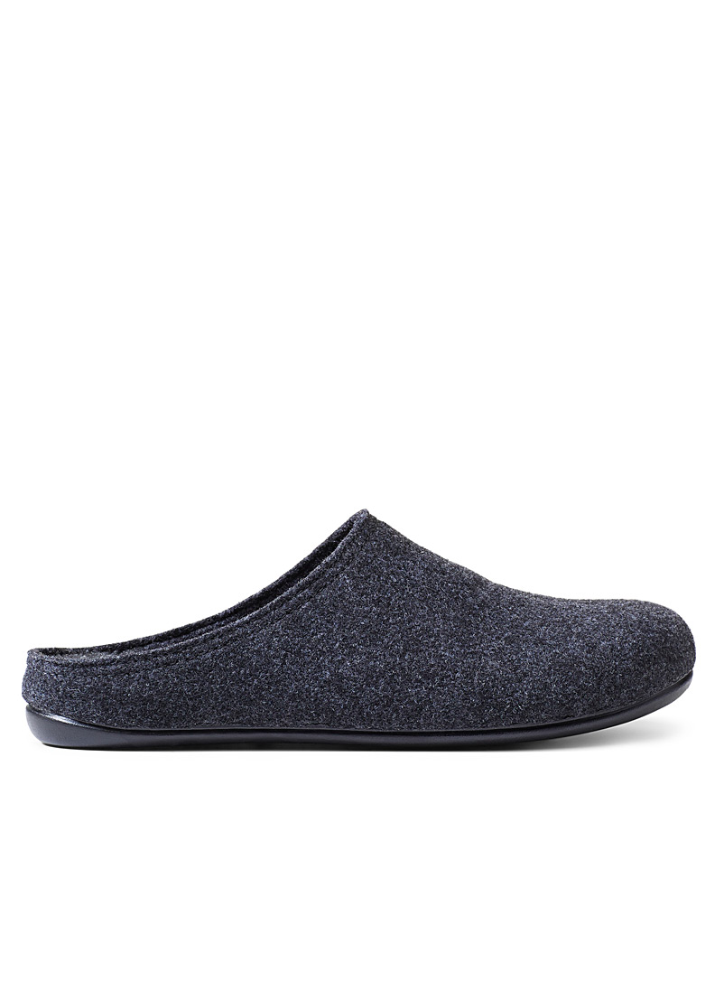 Verbenas Charcoal Fieltro mule slippers Men for men