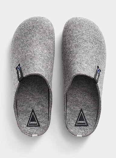 Verbenas: La pantoufle mule Eagle Fieltro Homme Gris clair pour homme