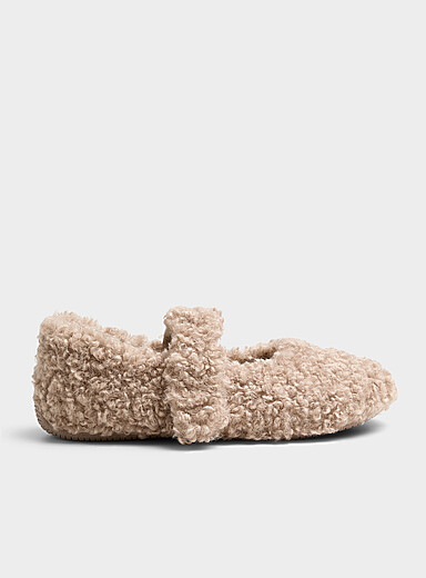 Le pantoufle ballerine bouclette
