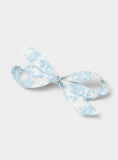 Toile de Jouy bow barrette