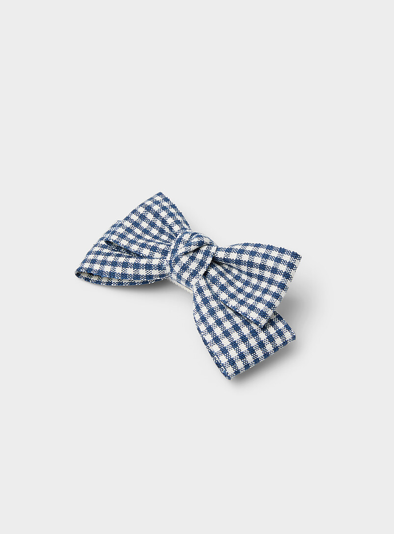 Gingham Bow Barrette