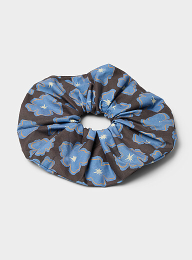 Oversized floral scrunchie