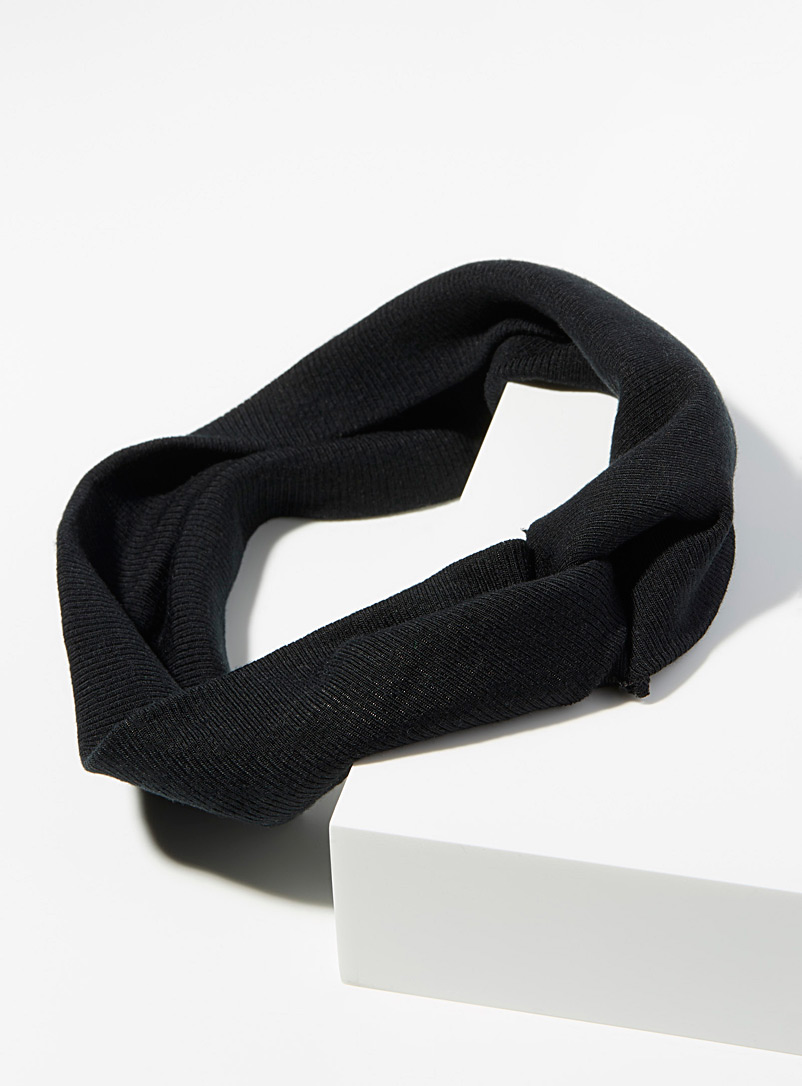 Simons Black Ultra soft headband for women