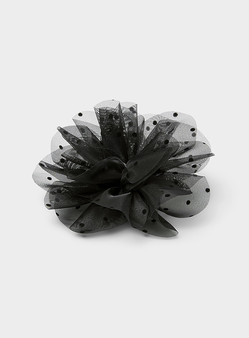 Polka dot swiss tulle XL brooch product image (primary)