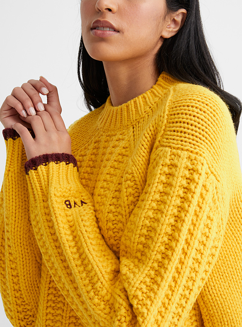 Victoria Victoria Beckham Bright Yellow Sicily lemon-yellow sweater for women