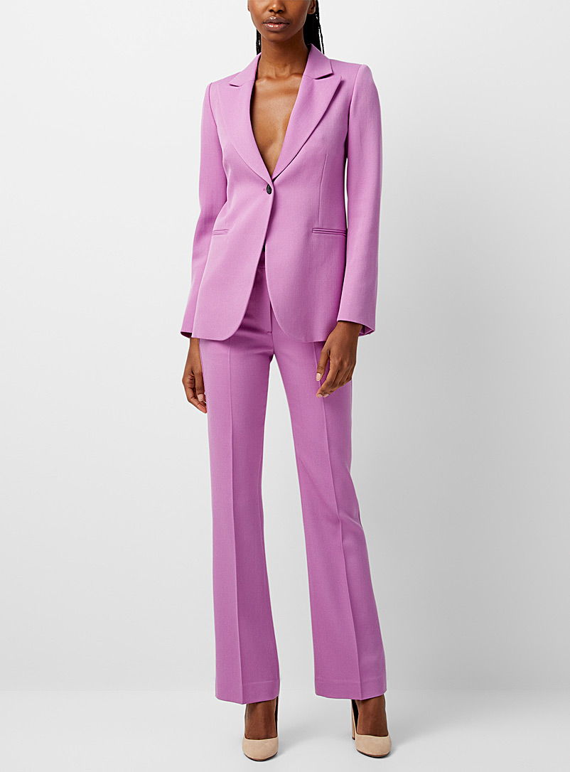 Victoria Beckham Lilacs Virgin wool lilac pants for women