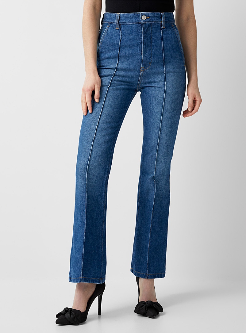 Victoria Beckham: Le jean à jambe évasée Brigitte Bleu pour femme