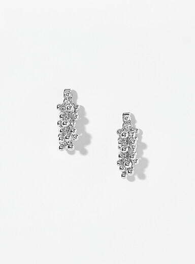 Bead cluster earrings