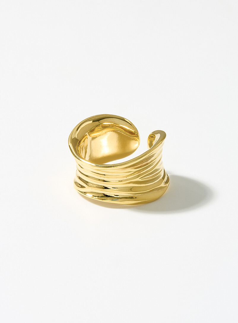 Open Rong Ring Grooved open ring | Simons | Shop Women's Rings Online | Simons
