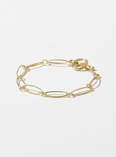 Delicate oval-link bracelet