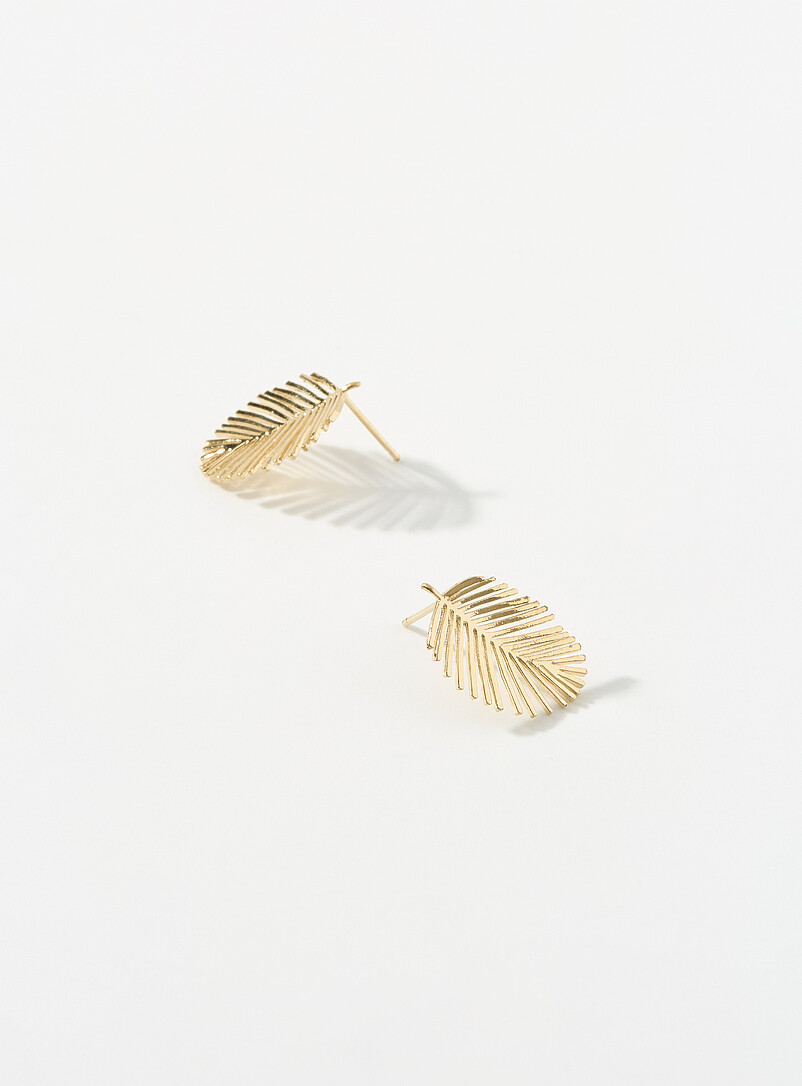 Golden Leaf Earrings