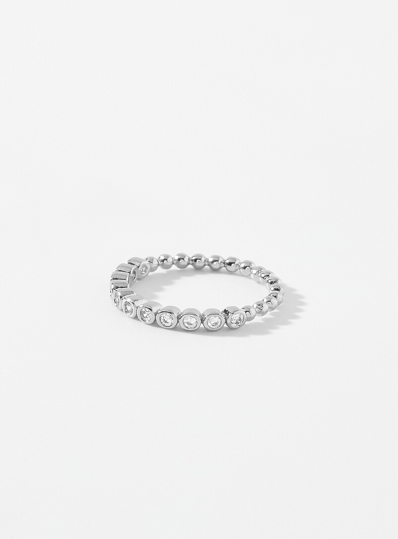 Rhinestone row ring product image (primary)