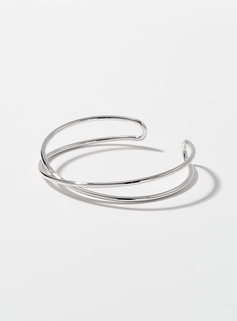 Crisscross open bangle product image (primary)