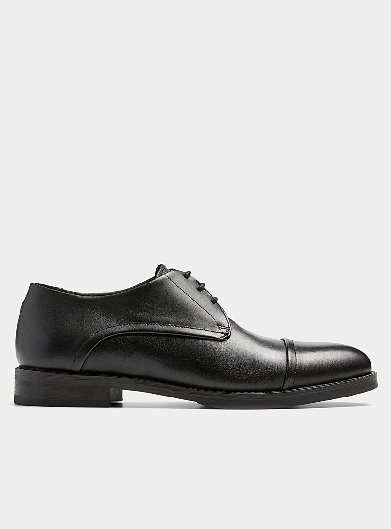 Simons Black Toe cap derby shoes Men for men