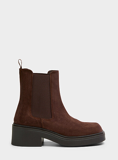 Simons Brown Minimalist mid-heel Chelsea boots Women for women