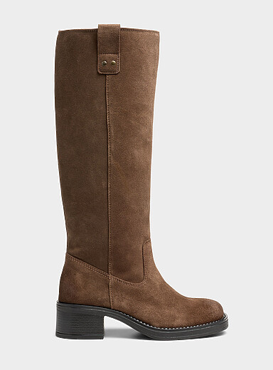 Supple suede hight boots Made in Portugal Women