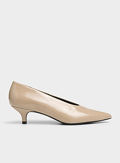 Patent leather kitten heel pumps <b>Made in Portugal</b> Women