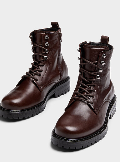 Simons Chocolate/Espresso Dwarf lace-up boots Men for men