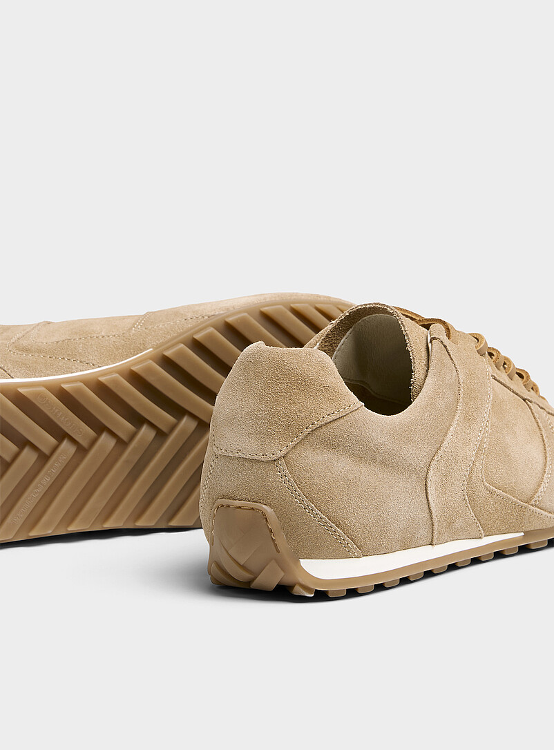Beige suede low-top sneakers Men product image 2