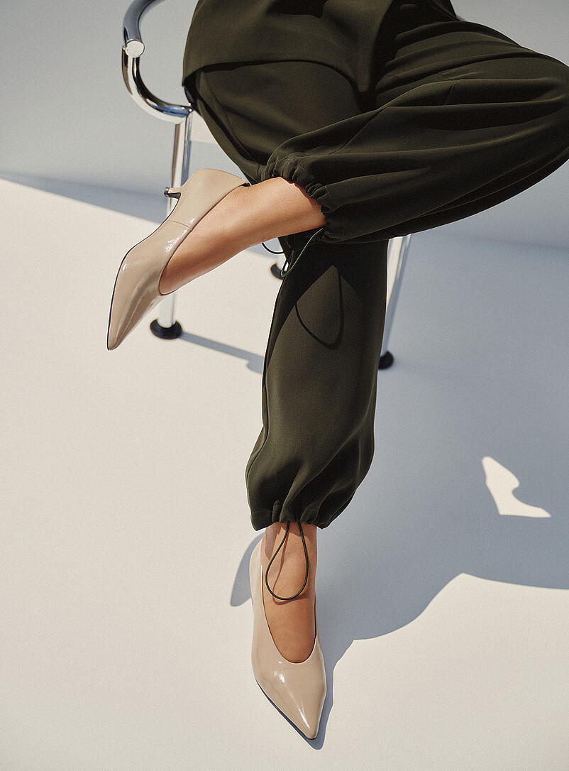 Patent Leather Kitten Heel Pumps Made In Portugal Women