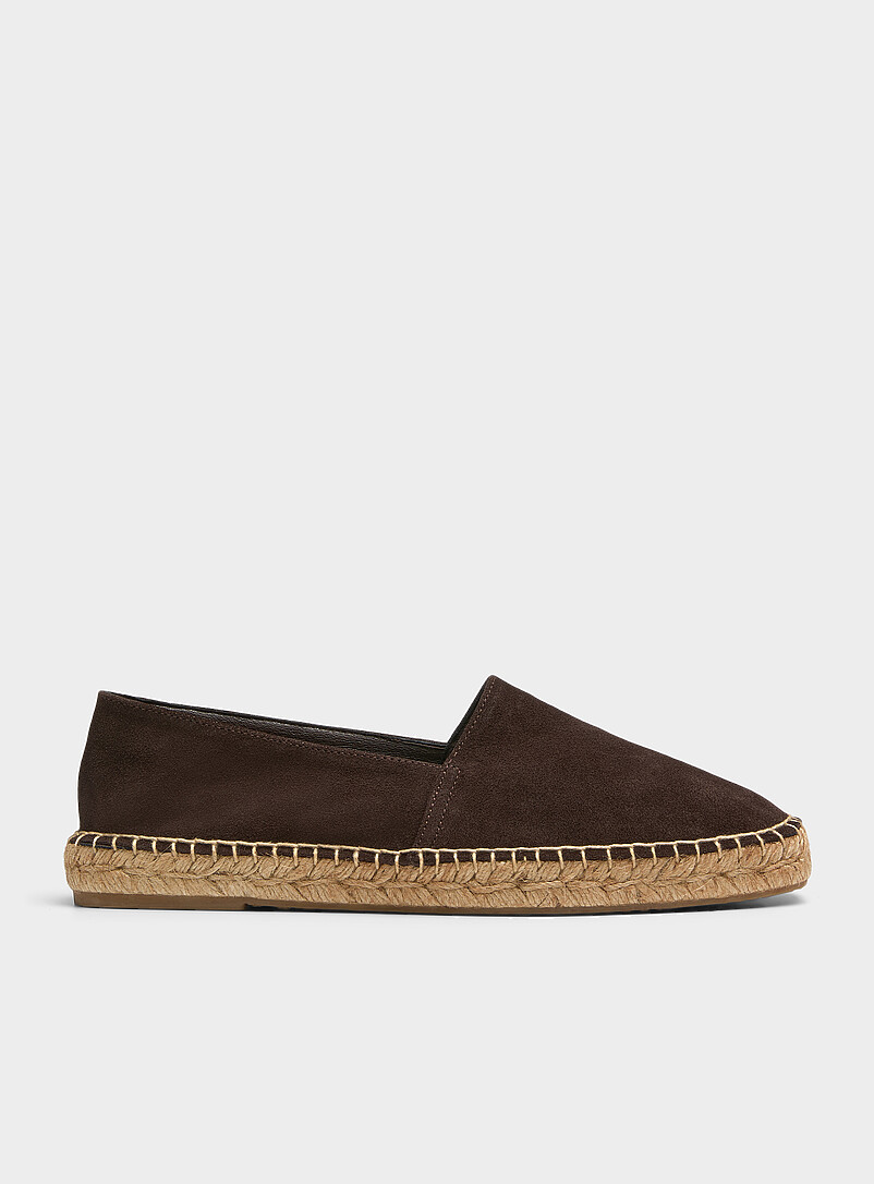 Chocolate Suede Dutch Espadrilles Men